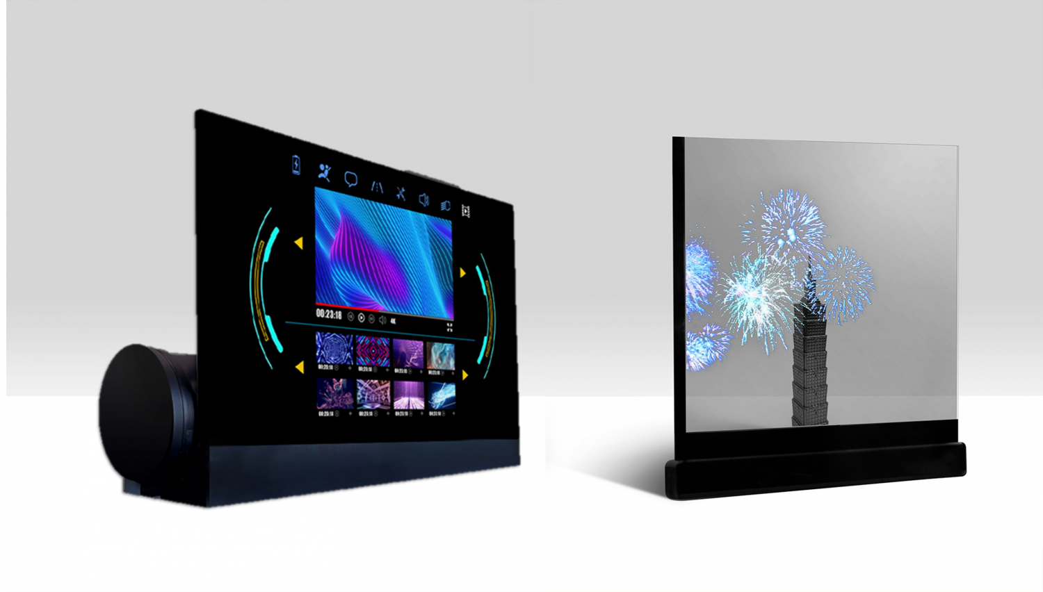 可捲式、折疊性、高透明